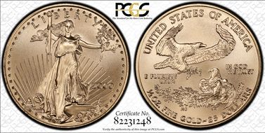 2000 $25 Gold Eagle MS69