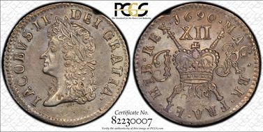 1690 May Shil S-6582B5 Gun Money Ag PR50