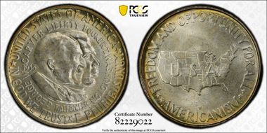 1953-D 50C Washington-Carver MS66