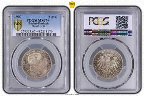 1907 2 Mk Death J-36 MS67+