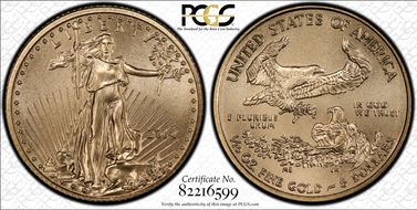 2014 $5 Gold Eagle MS70