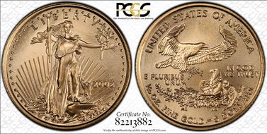 2002 $5 Gold Eagle MS69