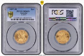 1897-M Sov S-3875 MS63+