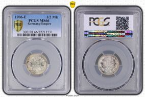 1906-E 1/2 Mk J-16 MS66