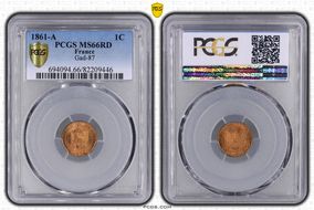 1861-A 1C Gad-87 F-103 MS66RD