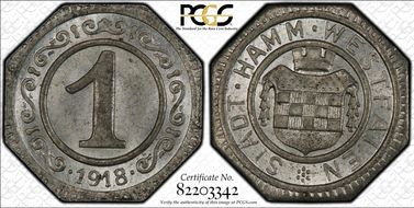 1918 Pfg Funck-191.6 Hamm MS65