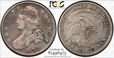 1832 50C Small Letters VF25