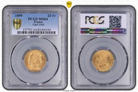 1899 20 Fr Gad-1064 F-534 MS64