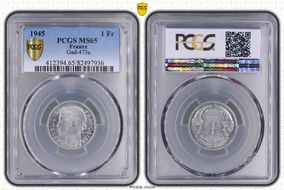 1945 1 Fr Gad-473a MS65