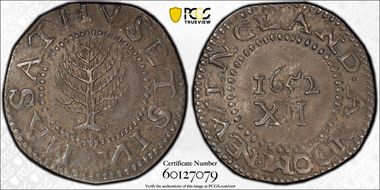 1652 Shilling Pine Tree, Noe-8 AU58