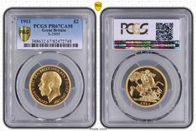 1911 £2 S-3995 PR67CAM