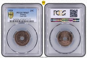 1926 25C Gad-380 F-171 MS67