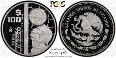 1985-Mo 100 P '86 World Cup KM-505 Ag PR68DCAM