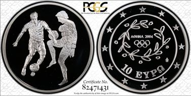 2004 € 10 Football PR69DCAM