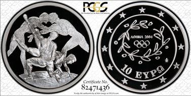 2004 € 10 Wrestling PR70DCAM