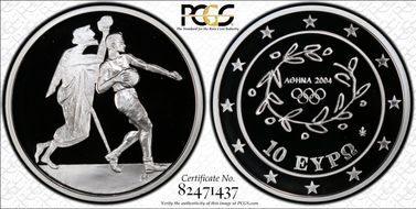 2004 € 10 Handball PR69DCAM