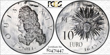 2014 € 10 Louis XIV PR68