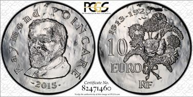 2015 € 10 Raymond Poincare PR67