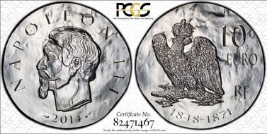 2014 € 10 Napoleon III PR67