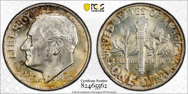 1953-D 10C MS66+ FB