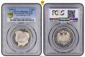 1910-A 3 Mk 2nd Marriage J-162 PR65DCAM