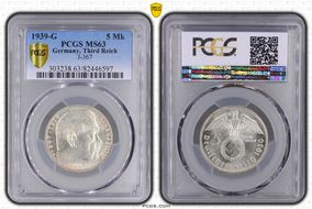 1939-G 5 Mk J-367 MS63