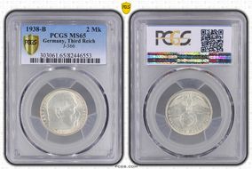1938-B 2 Mk J-366 MS65