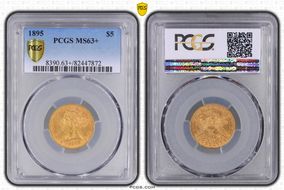 1895 $5 MS63+