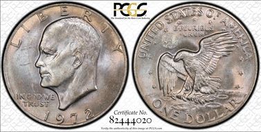 1972 $1 Type 3 MS63