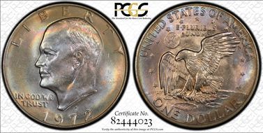 1972-D $1 MS65