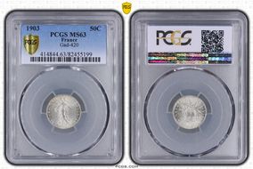 1903 50C Gad-420 F-190 MS63