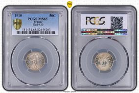 1910 50C Gad-420 F-190 MS65