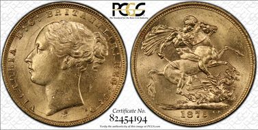 1875-S Sov S-3858A St. George MS61