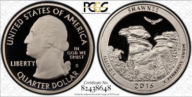 2016-S 25C Shawnee NP PR69DCAM