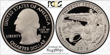 2016-S 25C Theodore Roosevelt NP PR69DCAM