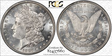 1887 $1 MS62