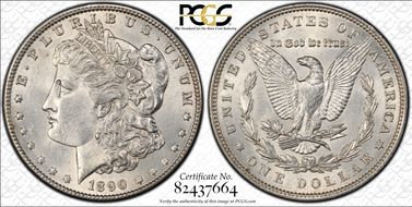 1890 $1 AU55