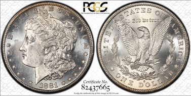 1881-S $1 MS63