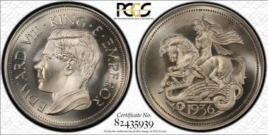 "1936" Medal FM43c Edward VIII RE MS68