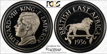 "1936" Medal FM25b Edward VIII PE PR68CAM