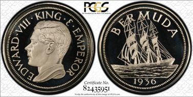 "1936" (1984) Medal FM23b Edward VIII Fantasy PE CuNi PR68DCAM