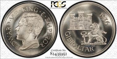 "1936" Medal FM39b Edward VIII Fantasy RE CuNi MS67