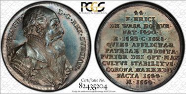 (c.1728-45) Medal Gustav I MS65