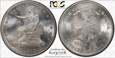 1877-S T$1 MS65