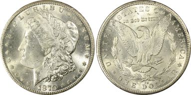 1879-CC $1 Capped Die MS64