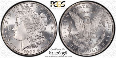 1883-S $1 MS64+