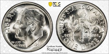 1946-S 10C MS66+ FB