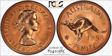 1958 Y. (p) 1D PR67RD