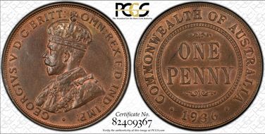 1936 (m) 1D MS64BN