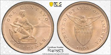 1904 1C MS66RD